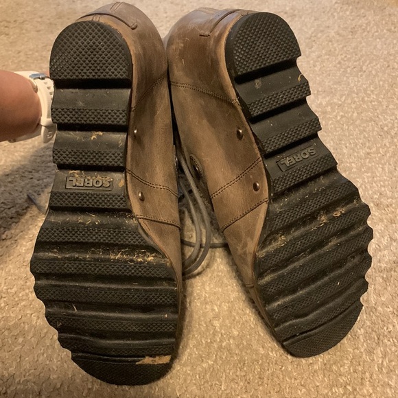 Sorel grey wedge boots size 9 - Picture 3 of 7